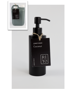 Riyō Organic Coconut Conditioner 2L Refill Container with Free Full Refillable Stainless Steel Bottle