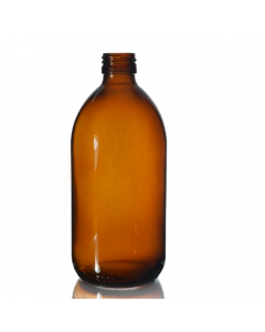 Amber Glass Sirop Bottle (Optional Pump) - 500ml