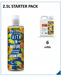 Faith In Nature – Grapefruit & Orange – Body Wash – 2.5L