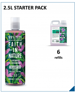Faith In Nature – Lavender & Geranium – Shampoo – 2.5L